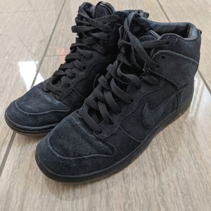 Nike x APC Dunk High Black Suede Size 6.5